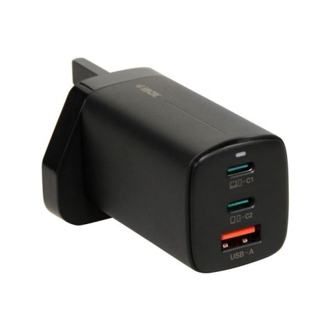 ŁADOWARKA SIECIOWA I-BOX C-65 GAN PD65W KABEL, CZARNA IBox