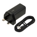 ŁADOWARKA SIECIOWA I-BOX C-65 GAN PD65W KABEL, CZARNA IBox