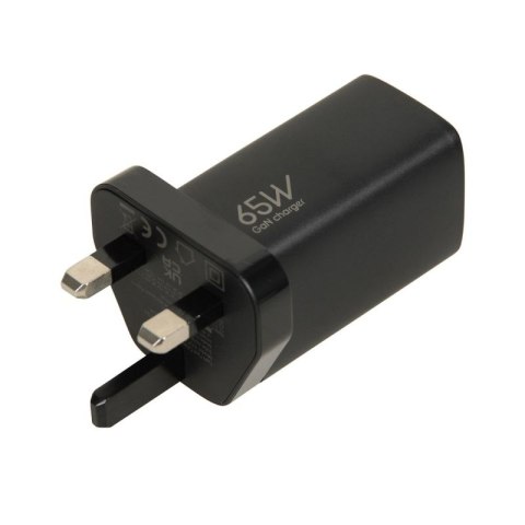 ŁADOWARKA SIECIOWA I-BOX C-65 GAN PD65W KABEL, CZARNA IBox