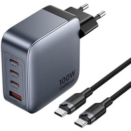 Ładowarka Vention 100W GaN 1x USB-A 3x USB-C + kabel USB-C do USB-C 1m Vention