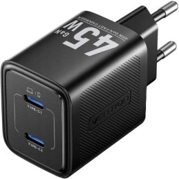 Ładowarka Vention 45W GaN PD 2x USB-C czarna Vention