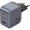 Ładowarka Vention 70W GaN PD 1x USB-A 2x USB-C czarna Vention