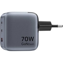 Ładowarka Vention 70W GaN PD 1x USB-A 2x USB-C czarna Vention