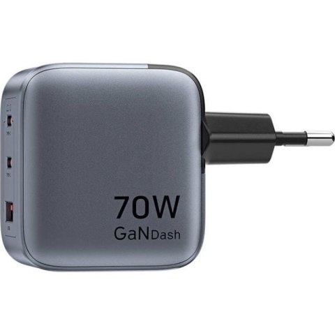 Ładowarka Vention 70W GaN PD 1x USB-A 2x USB-C czarna Vention