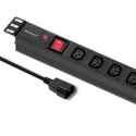 Listwa Qoltec 53998 (kolor czarny) Qoltec