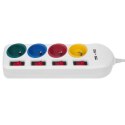 MACLEAN LISTWA ZASILAJĄCA 4 GNIAZDA 2XUSB MCE229W Maclean