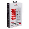 MACLEAN LISTWA ZASILAJĄCA, PRZEDŁUŻACZ 6 GNIAZD + 4XUSB, 110-240V AC 50/60HZ, 2.1A MAX 2500W, 1,5 M, BIAŁA MCE389 W Maclean