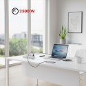 MACLEAN LISTWA ZASILAJĄCA, PRZEDŁUŻACZ 6 GNIAZD + 4XUSB, 110-240V AC 50/60HZ, 2.1A MAX 2500W, 1,5 M, BIAŁA MCE389 W Maclean