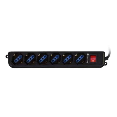 TECHLY LISTWA ZASILAJĄCA Z KABLEM DO UPS - 6 GNIAZ TECHly