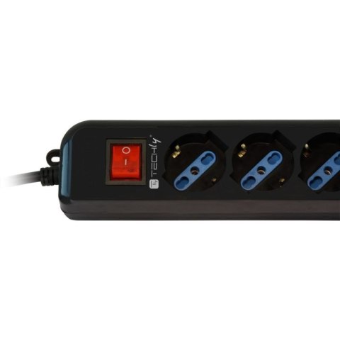 TECHLY LISTWA ZASILAJĄCA Z KABLEM DO UPS - 6 GNIAZ TECHly