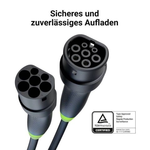 Kabel EV Green Cell GC Snap Type 2 11kw 5m Green Cell