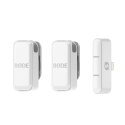 RODE Wireless Micro - 2-kanałowy cyfrowy system bezprzewodowy (Lightning, Biały) RODE