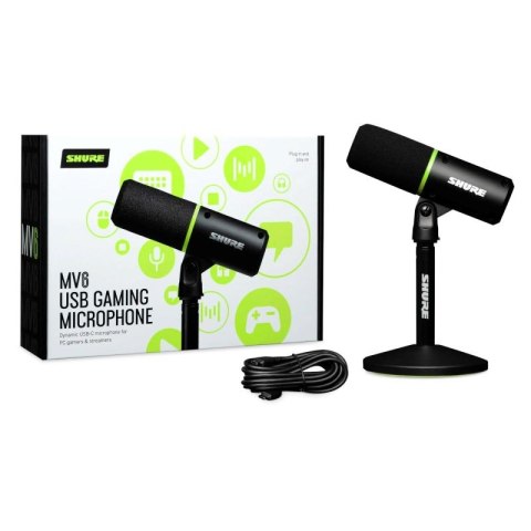 Shure MV6 - Kardioidalny mikrofon dynamiczny USB-C dla graczy i streamerów SHURE