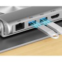 UNITEK PODSTAWKA POD LAPTOP + HUB USB-C, HDMI 1.4, 4K, PD 100W Unitek
