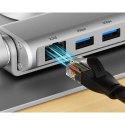 UNITEK PODSTAWKA POD LAPTOP + HUB USB-C, HDMI 1.4, 4K, PD 100W Unitek