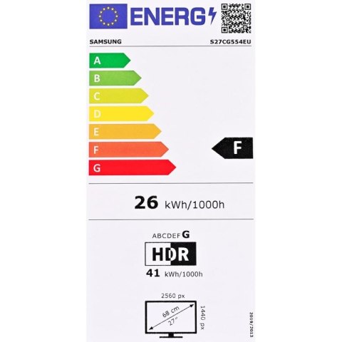 MONITOR SAMSUNG LED G5 27" LS27CG554EUXEN 165 Hz Samsung