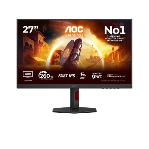 Monitor LCD 27" AOC G4 Q27G4ZR 68,6cm 2560x1440px Quad HD LED Czarno-Czerwony AOC
