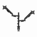 GEMBIRD BIURKOWE, REGULOWANE RAMIĘ/UCHWYT NA DWA MONITORY OD 17" DO 32", OBCIĄŻENIE DO 9 KG Gembird