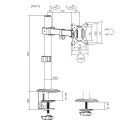 MACLEAN UCHWYT BIURKOWY DO MONITORA LCD MC-572N Maclean