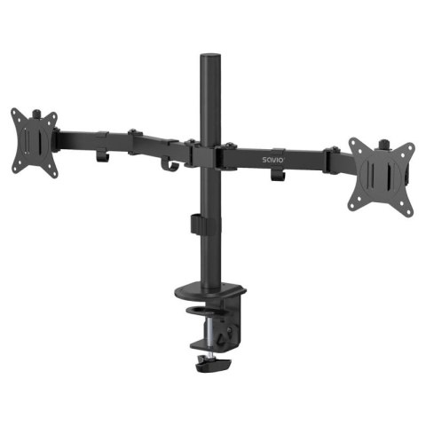 SAVIO PODWÓJNY UCHWYT BIURKOWY NA MONITORY 17" - 32" 2X 2 - 9 KG UM-03 Savio