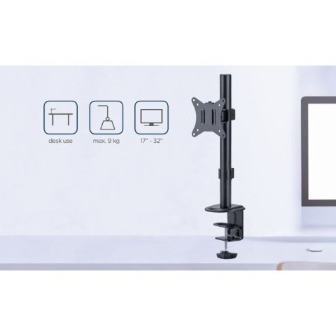 GEMBIRD BIURKOWE REGULOWANE RAMIĘ NA MONITOR 17"-32", DO 9 KG Gembird