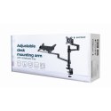 GEMBIRD BIURKOWE REGULOWANE RAMIĘ/UCHWYT NA MONITOR + PODSTAWKA NA NOTEBOOKA 17-32, VESA 100X100MM, DO 8 KG Gembird