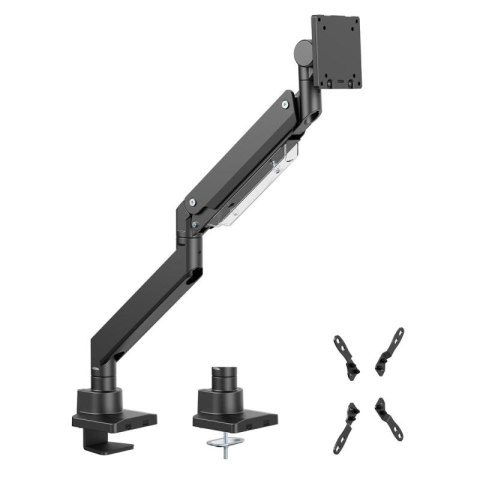 MACLEAN UCHWYT BIURKOWY DO MONITORA LCD 17-57", 27KG, VESA MAX 200X200 PODWÓJNE RAMIĘ MC-968 Maclean