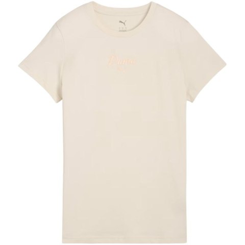 Koszulka damska Puma ESS Script Tee beżowa 691760 87 Puma