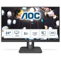 Monitor AOC 24E1Q (23,8"; IPS/PLS; FullHD 1920x1080; DisplayPort, HDMI, VGA; kolor ciemnoszary) AOC