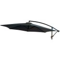 PARASOL OGRODOWY 300CM SKŁADANY NA WYSIĘGNIKU SZARY ANTRACYT SASKA GARDEN
