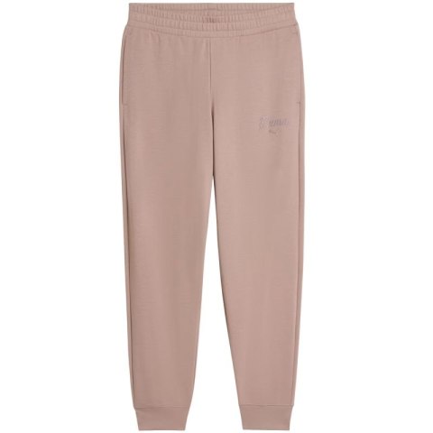 Spodnie damskie Puma ESS Script Comfort brudny róż 691763 88 Puma