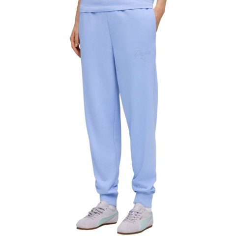 Spodnie damskie Puma ESS Script Comfort niebieskie 691763 60 Puma