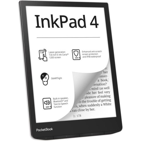 Czytnik Ebook PocketBook InkPad 4 743 7,8" 32GB Wi-Fi Stardust Silver POCKETBOOK