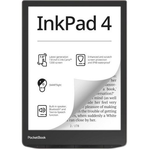 Czytnik Ebook PocketBook InkPad 4 743 7,8" 32GB Wi-Fi Stardust Silver POCKETBOOK