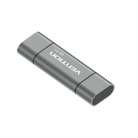 Czytnik kart SD / microSD Vention ze złączami USB 3.0 USB-C microSD szary Vention