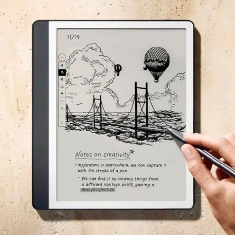 Ebook New Kindle Scribe - 2024 release 10.2" glare-free 16GB Wi-Fi (Without Lockscreen Ads) with Premium Pen Tungsten KINDLE