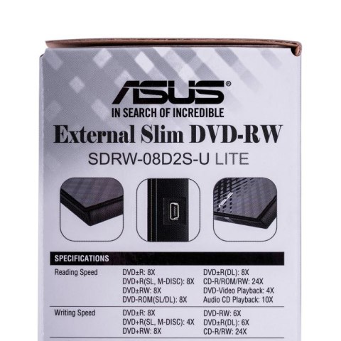 DVD-REC ASUS SDRW-08D2S-U LITE USB SLIM CZARNY BOX Asus