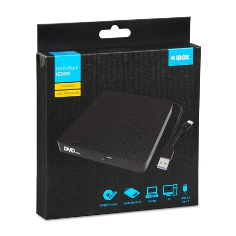 IBOX ZEWNĘTRZNA NAGRYWARKA DVD IED03 USB 3.2 GEN.1 IBox