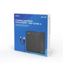 SAVIO NAGRYWARKA ZEWNĘTRZNA TYPU SLIM CD/DVD R/RW - USB C/USB-A, AK-59 Savio