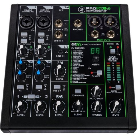 Mackie ProFX6v3 - Mikser analogowy z interfejsem USB MACKIE