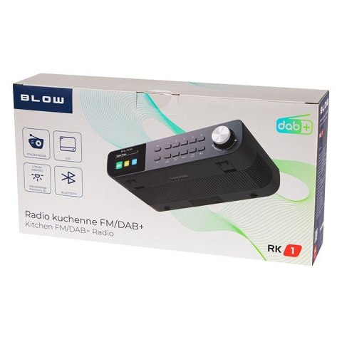 BLOW RADIO KUCHENNE FM/DAB+ RK1 CZARNE BLOW
