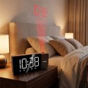GREENBLUE RADIOBUDZIK CYFROWY LED Z PROJEKTOREM GREENBLUE,RADIO FM, ALARM, ZEGAR 12/24, ZASILANIE USB 5V DC + CR2032 GB172 GreenBlue