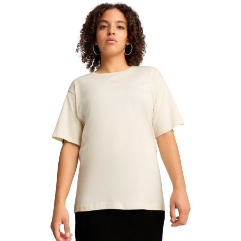 Koszulka damska Puma ESS Relaxed Tee beżowa 684971 87 Puma