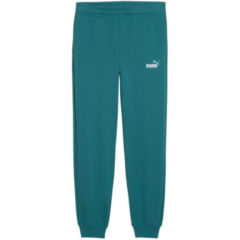 Spodnie dla dzieci Puma ESS 2 Color No.1 Logo zielone 693892 41 Puma