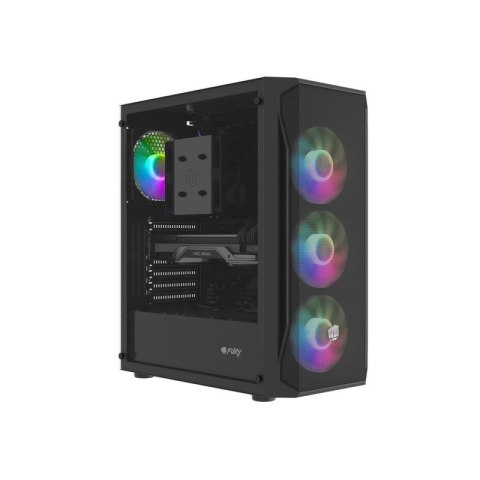 FURY OBUDOWA KOMPUTEROWA FURY SHOBO SH4F RGB MIDI Z OKNEM CZARNA FURY