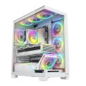 MODECOM OBUDOWA VOLCANO STELLAR PLUS ARGB MIDI 5F WHITE MODECOM