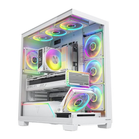 MODECOM OBUDOWA VOLCANO STELLAR PLUS ARGB MIDI 5F WHITE MODECOM
