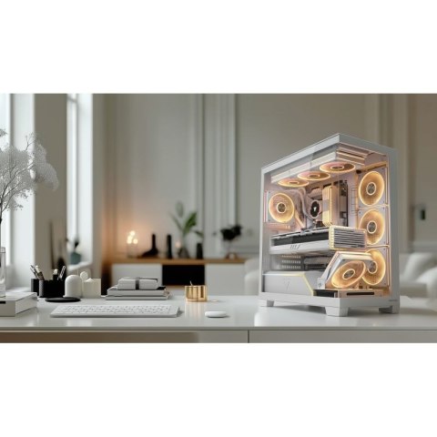 MODECOM OBUDOWA VOLCANO STELLAR PLUS ARGB MIDI 5F WHITE MODECOM