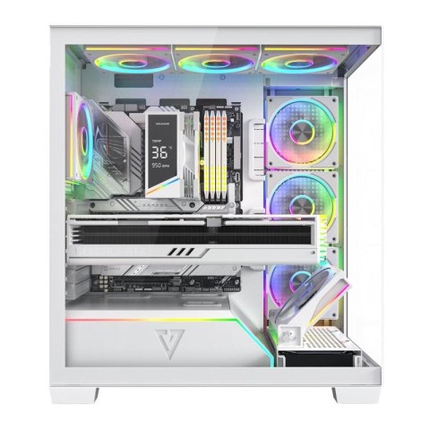 MODECOM OBUDOWA VOLCANO STELLAR PLUS ARGB MIDI 8F WHITE MODECOM