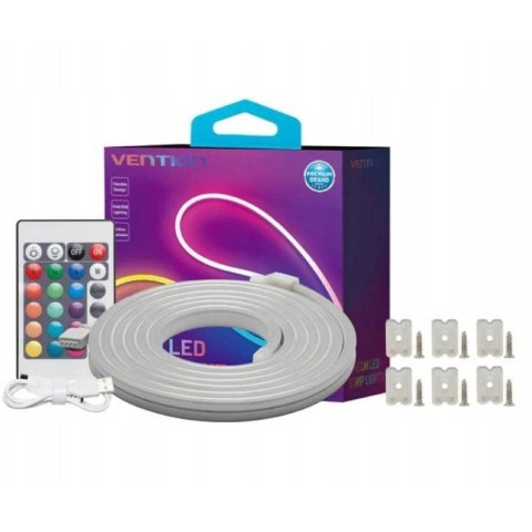 Taśma LED Vention Silicone Neon z pilotem IR zasilanie USB 5V 2m Vention